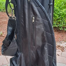 golf stand bag MILLER PEPSI 4 div black shoulder strap rain cover all zip work p