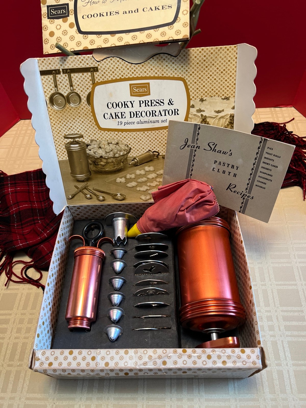 1950’s Sears Cooky Press and Cake Decorator Set