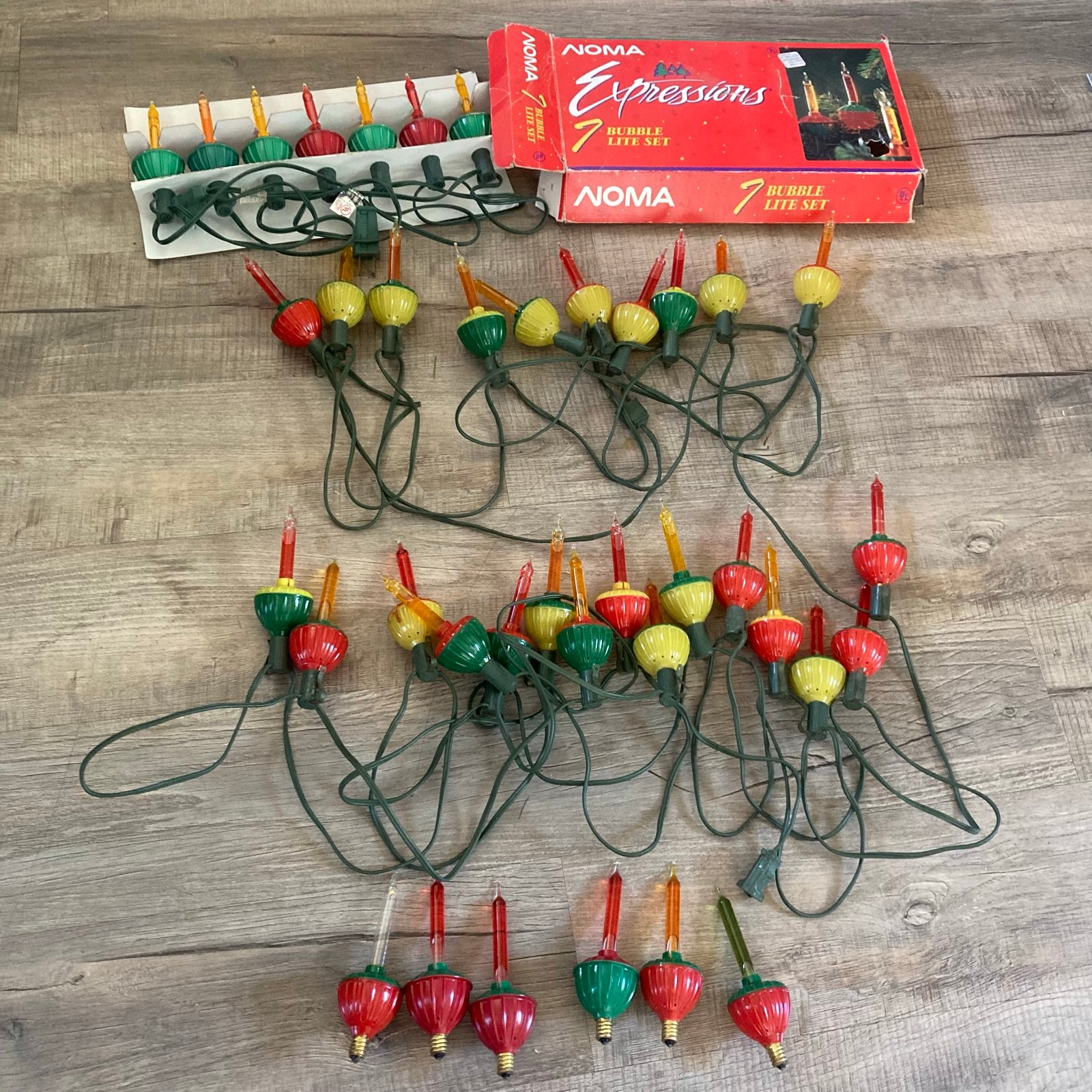 noma bubble lites lot of 37