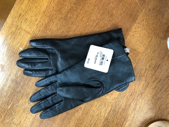Cashmere & Leather Touchscreen Gloves