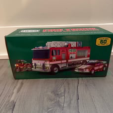 2024 Hess Fire Truck with Car and Motorcycle NIB