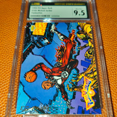 Michael Jordan upper deck fanimation card CSG