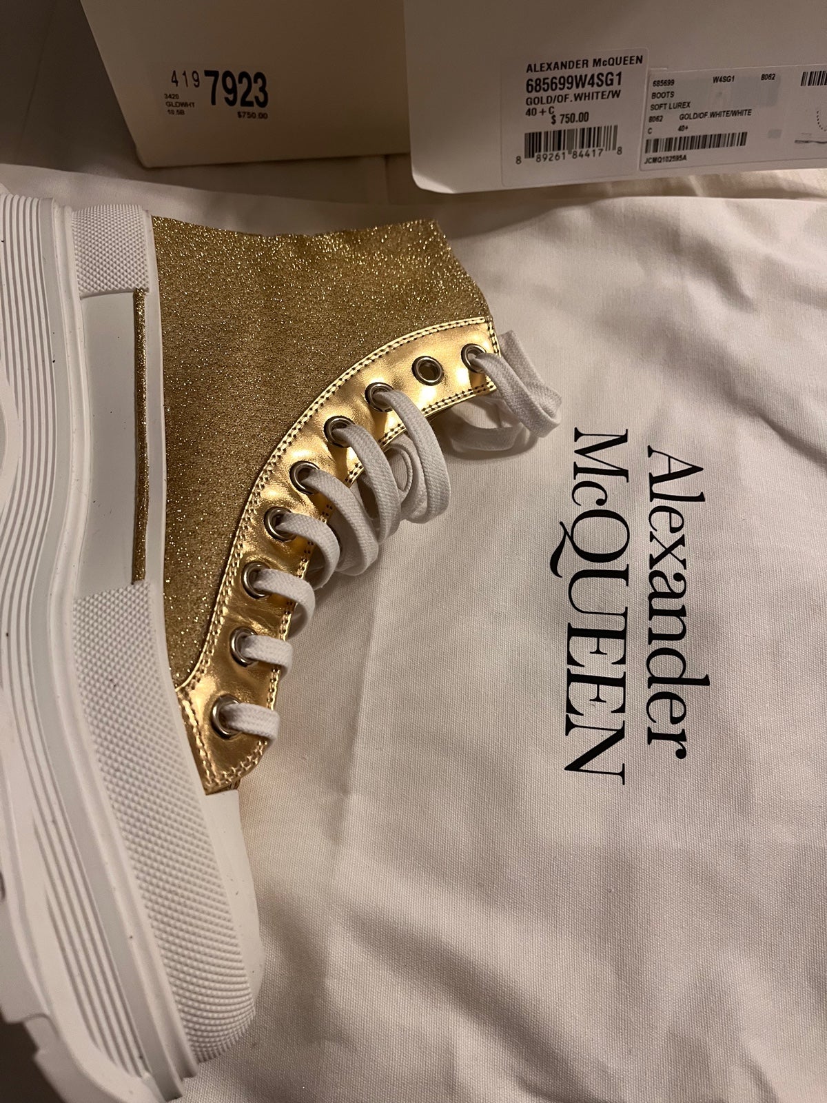 Alexander McQueen High Top Fashion Sneakers | Mercari