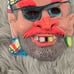 1970's VINTAGE BEN COOPER HALLOWEEN Plastic Mask Ugly Pirate Bearded Man RARE