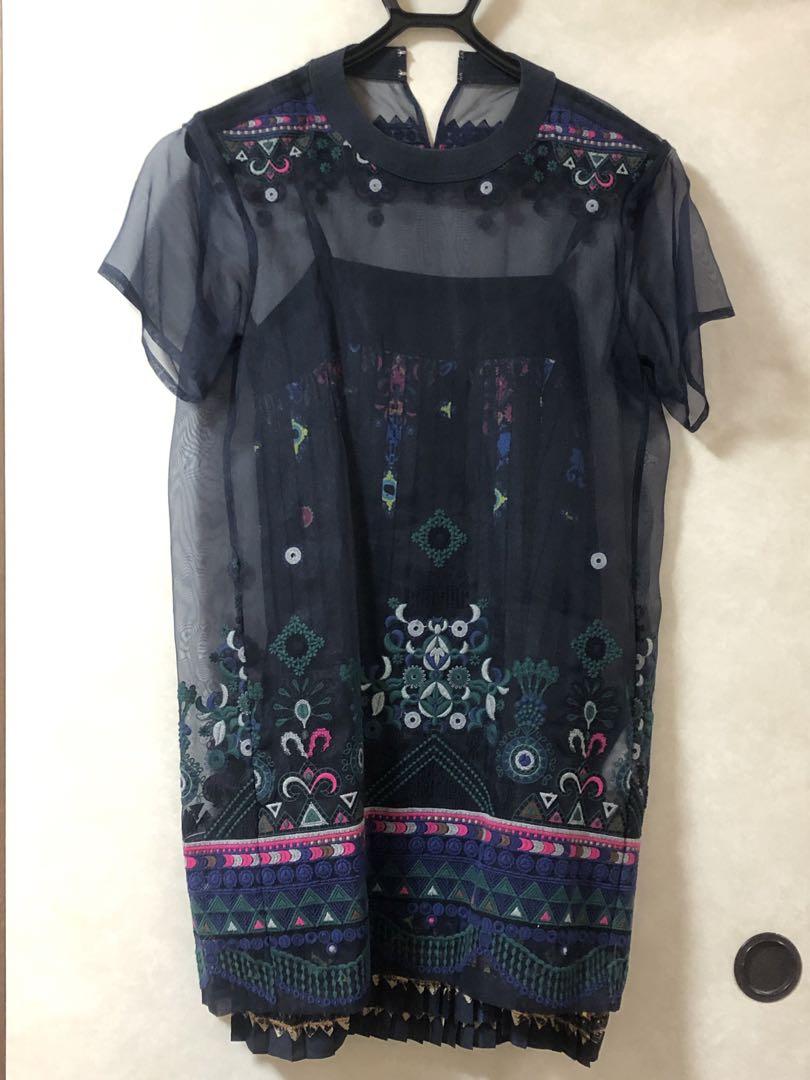 sacai Dress Two-Piece Set