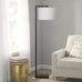 Contemporary Metal 62in Floor Lamp with on/off Foot Switch