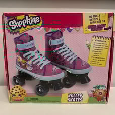 Shopkins Girls RollerSkates US Size 3 Roller Skates Quad Wheels