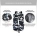 40L Gym Sport Bag Backpack Duffle Bag Weekender Bag Water-resistant Travel-White