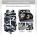 40L Gym Sport Bag Backpack Duffle Bag Weekender Bag Water-resistant Travel-White