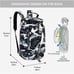 40L Gym Sport Bag Backpack Duffle Bag Weekender Bag Water-resistant Travel-White
