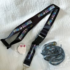 Key Lanyard pink and black