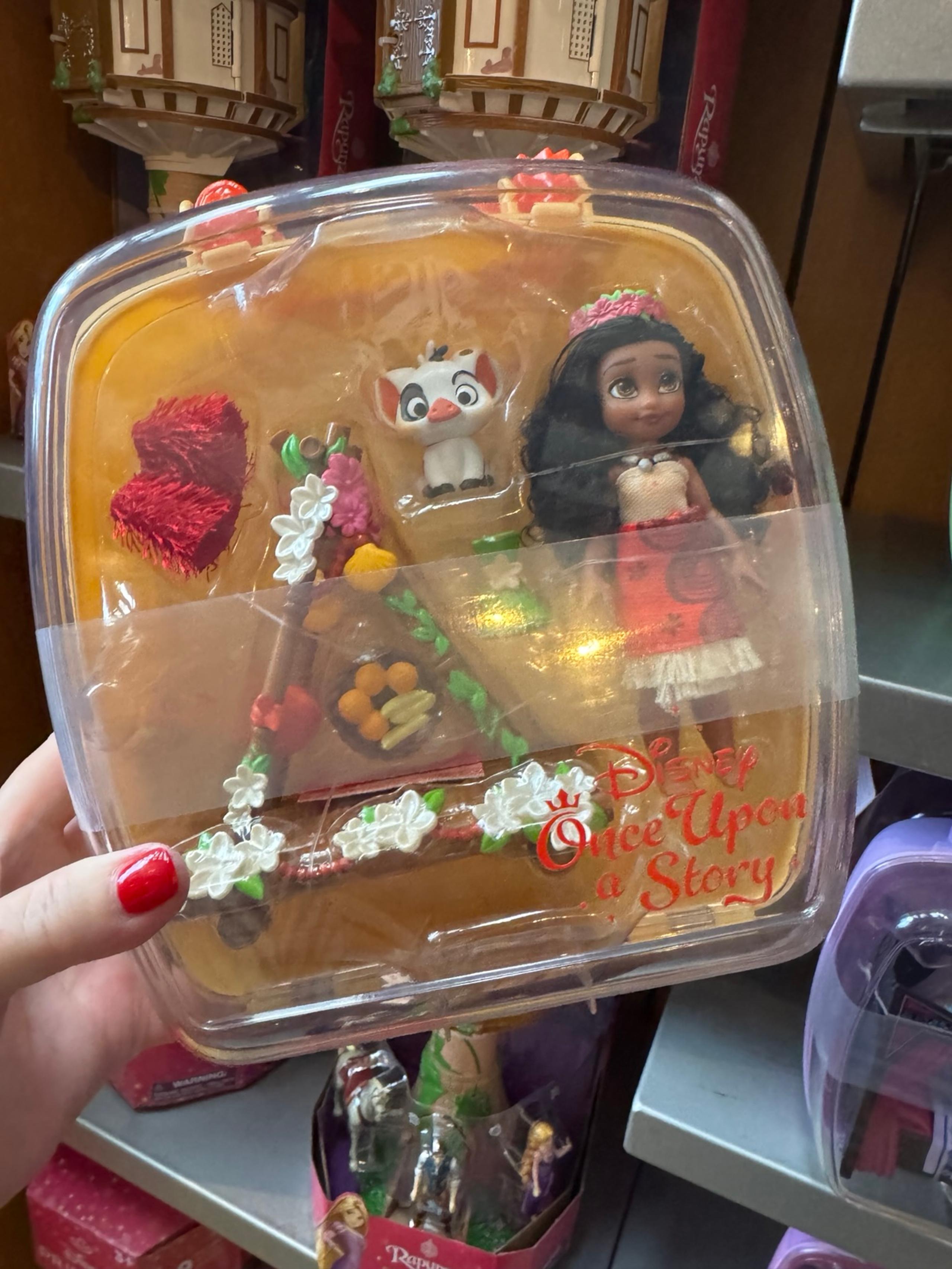 Disney Parks Once Upon A Story Moana Collection Mini Doll Playset