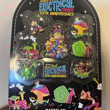 Disney Parks Mickey Main Street Electrical Parade 50th Anniversary Magnet Set
