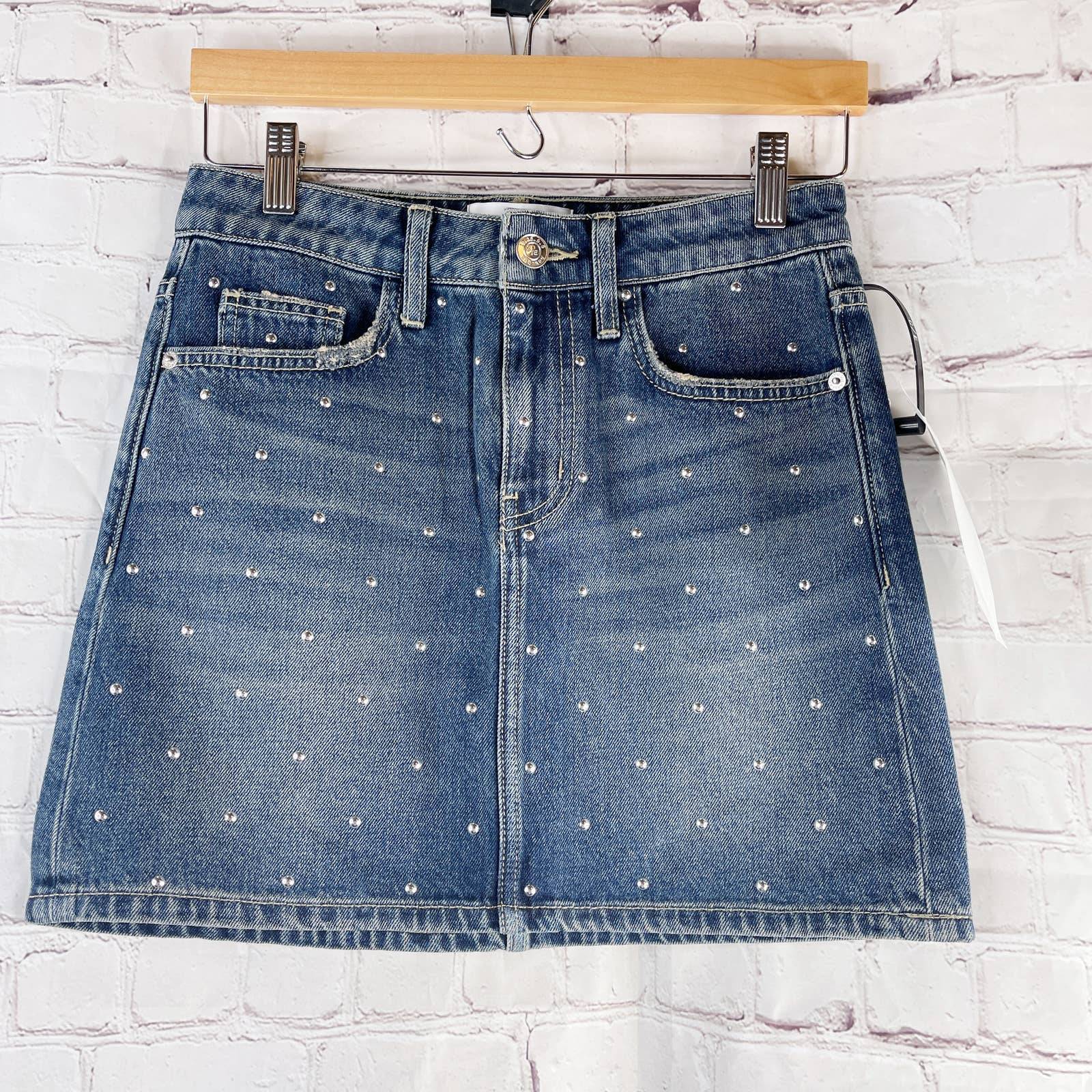CURRENT ELLIOTT Five Pocket Studded Mini Women's 24