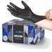 lot of 20 box Hand-E Touch Black Nitrile Disposable Gloves Medium 50 Count /box