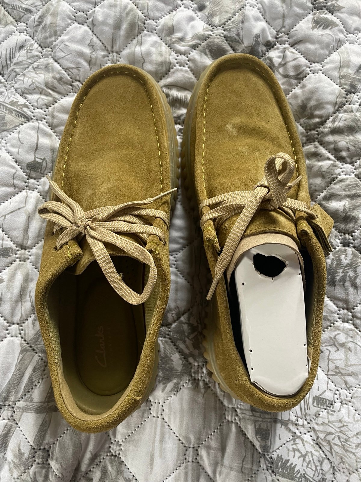 Clark’s Men’s Shoes Torhill Light Green Suede Size 10 / Unworn
