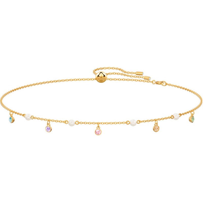 Swarovski NO Regrets Necklace, Multi-Colored, Gold Plating