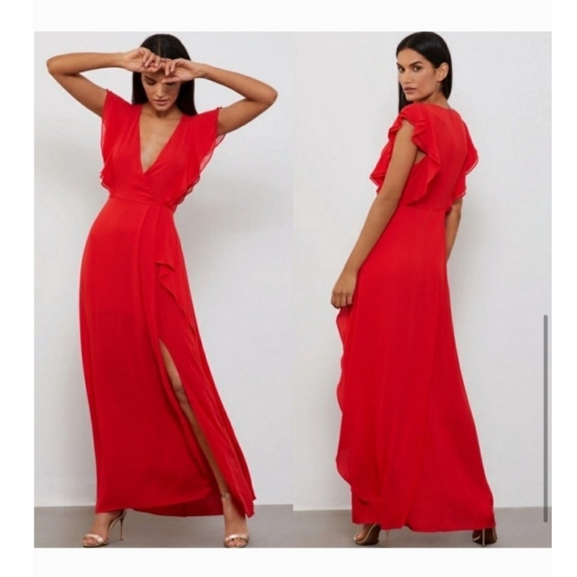 BCBG MaxAzria Callie Ruffle Dress, Size 2