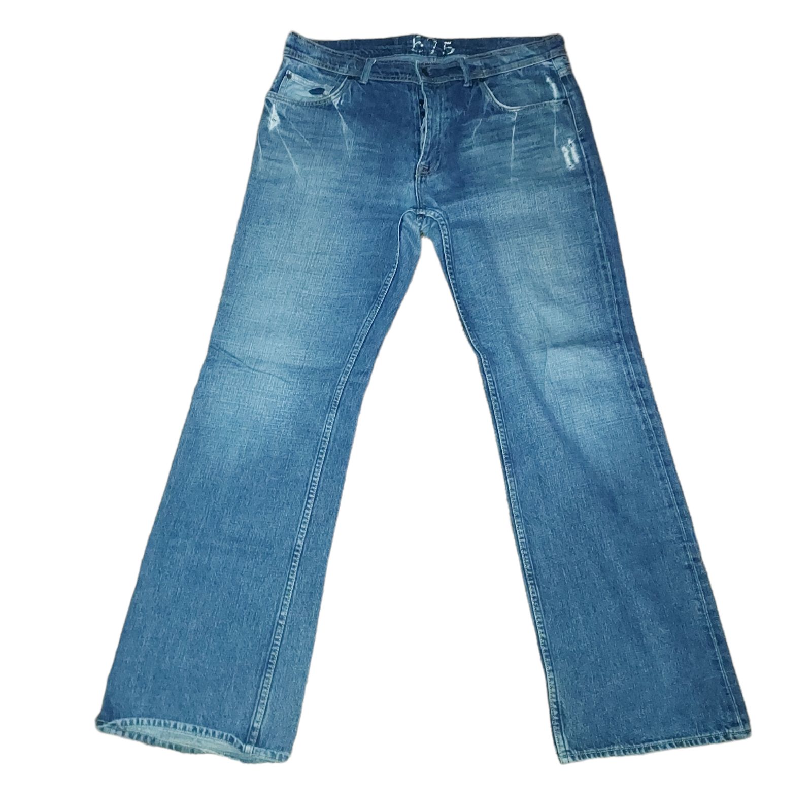 575 Jeans Size 36 100% Cotton Denim med Blue Distressed. Dimensions waist 36\