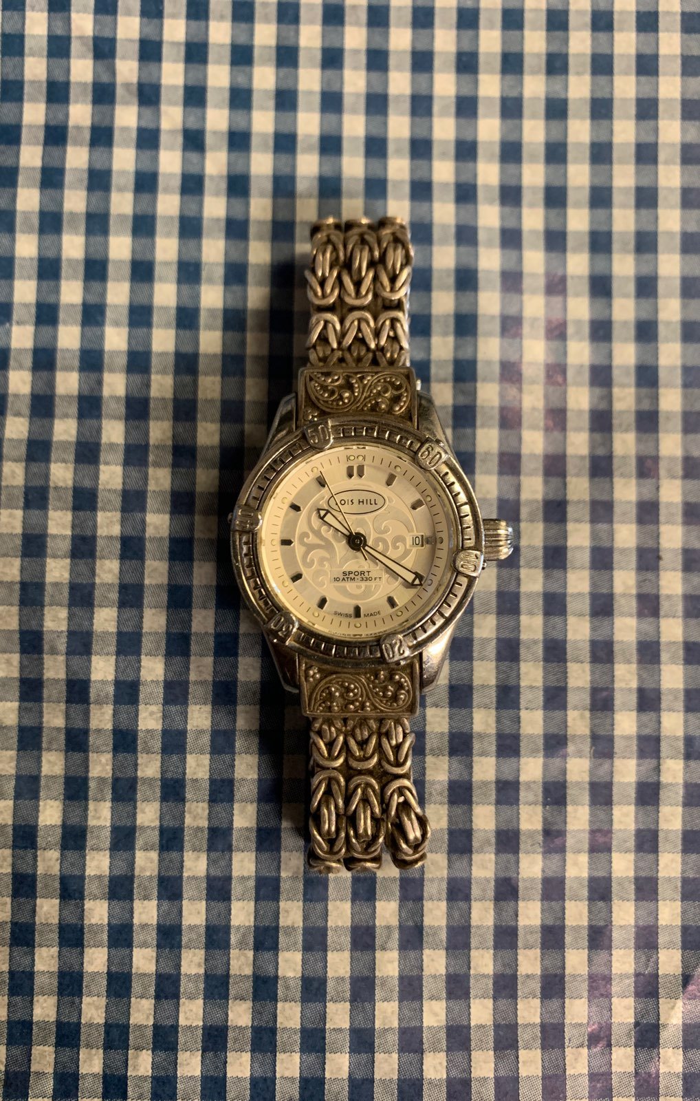 Lois Hill Sterling Silver Sport Watch