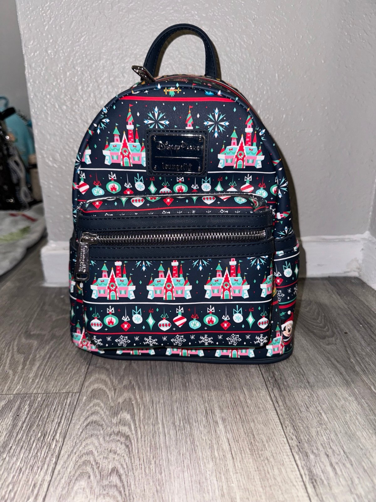 Disney Loungefly Ugly Sweater Christmas 2020 Mini Backpack
