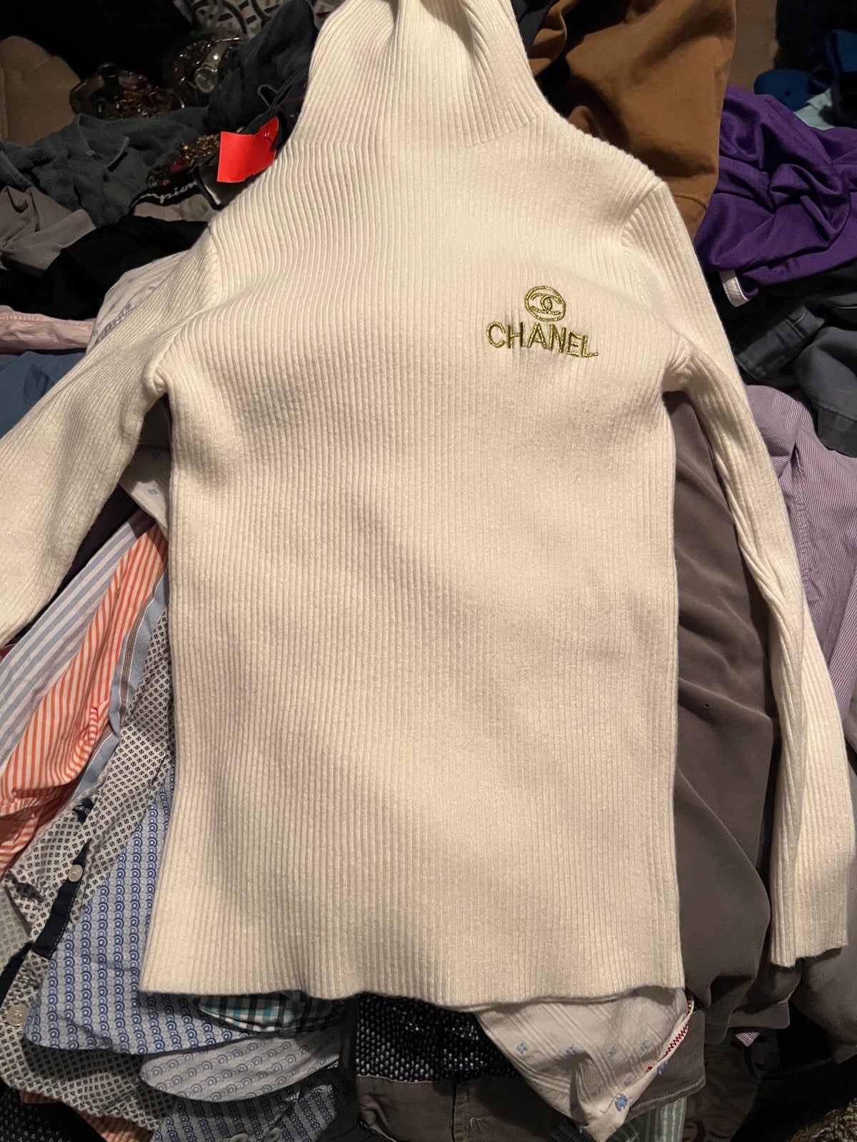 Chanel cashmere turtleneck sweater