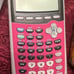 pink ti84 calculator
