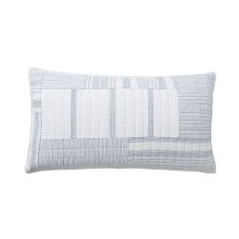 Potterry Barn Hawthorn Handcrafted Patchwork Cotton Quilted 1 King Sham