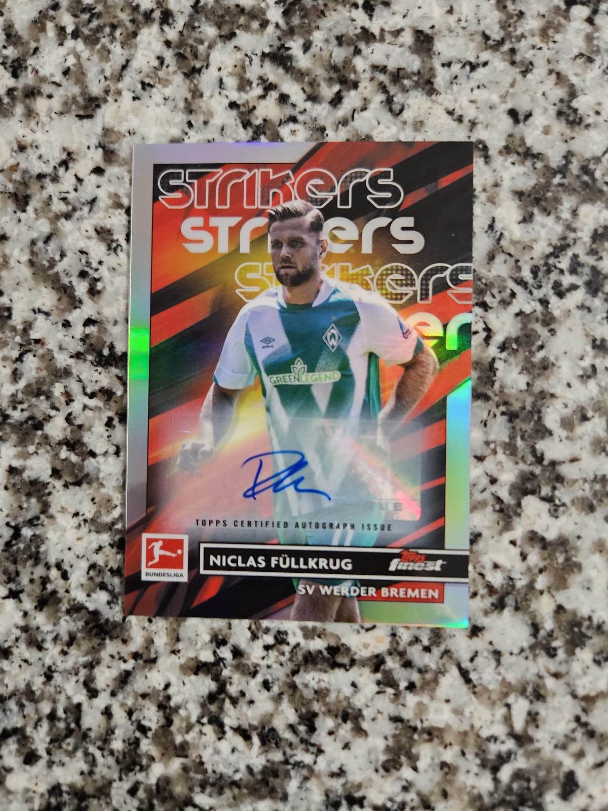 Finest Bundesliga NICLAS FULLKRUG Strikers AUTO Autograph 31/80