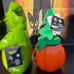 NBC lot of 2 Oogie Boogies 1-Fiber Optic 15” & 1 -13” Animated Plush Oogie