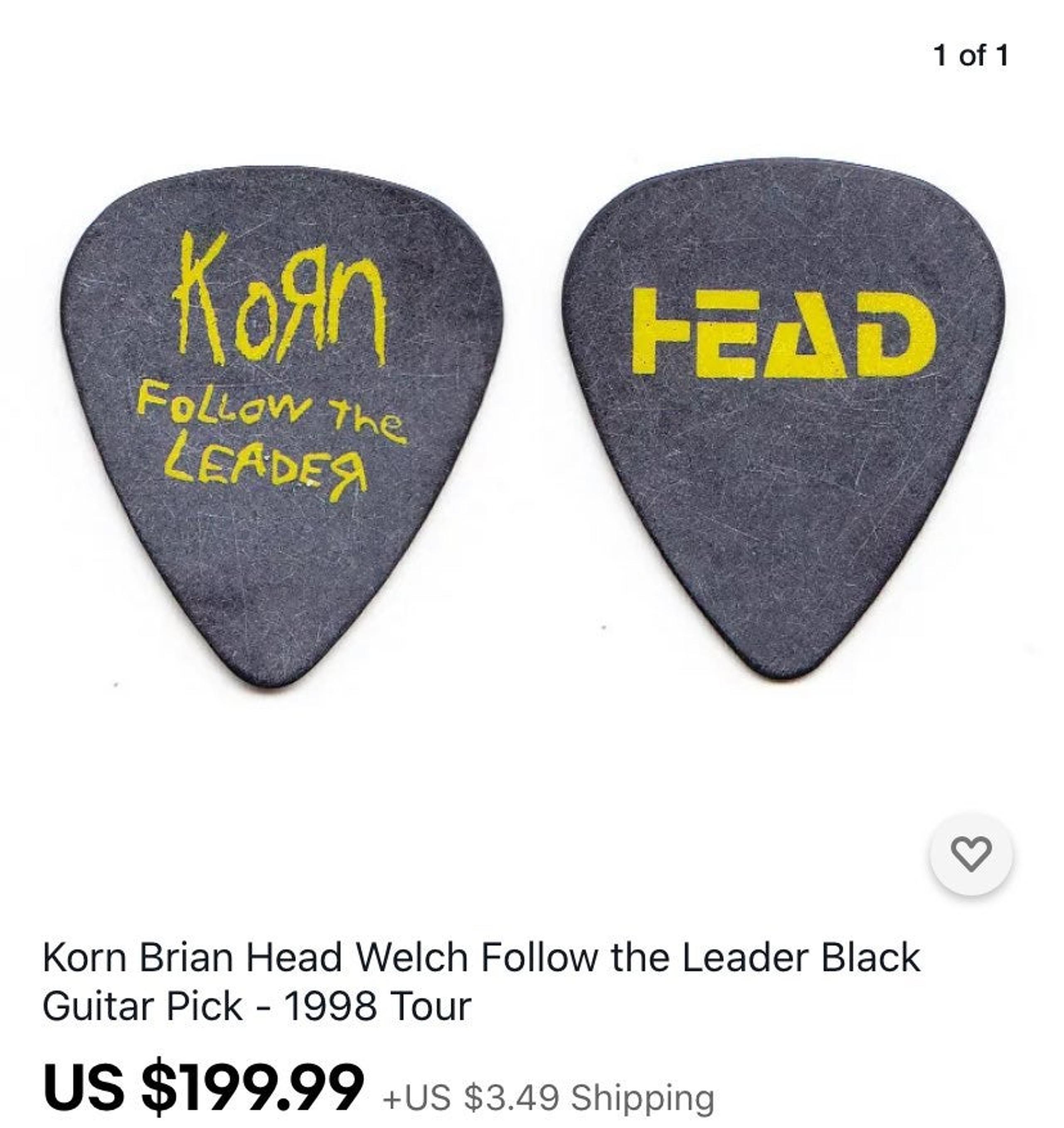 Guitar pick krn "head"