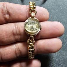 Vintage Wittnauer Ladies Cocktail Watch Gold Plated Mechanical Windup Working sh