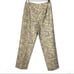 Talbots linen blend gold/black pants