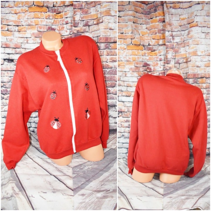 Jerzees Medium Sequin Sweatshirt 80s 90s