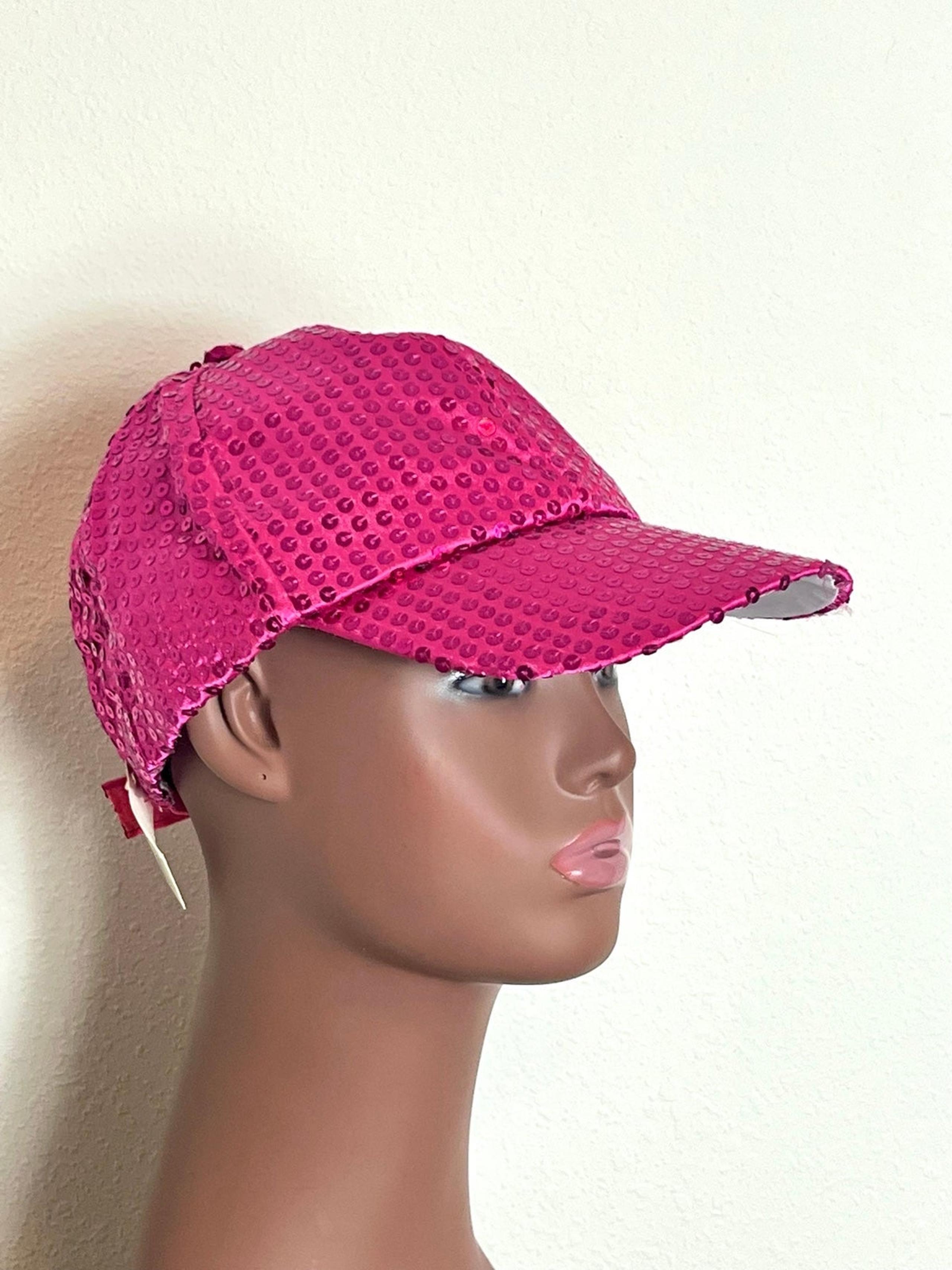 Pink Sequin Baseball Cap