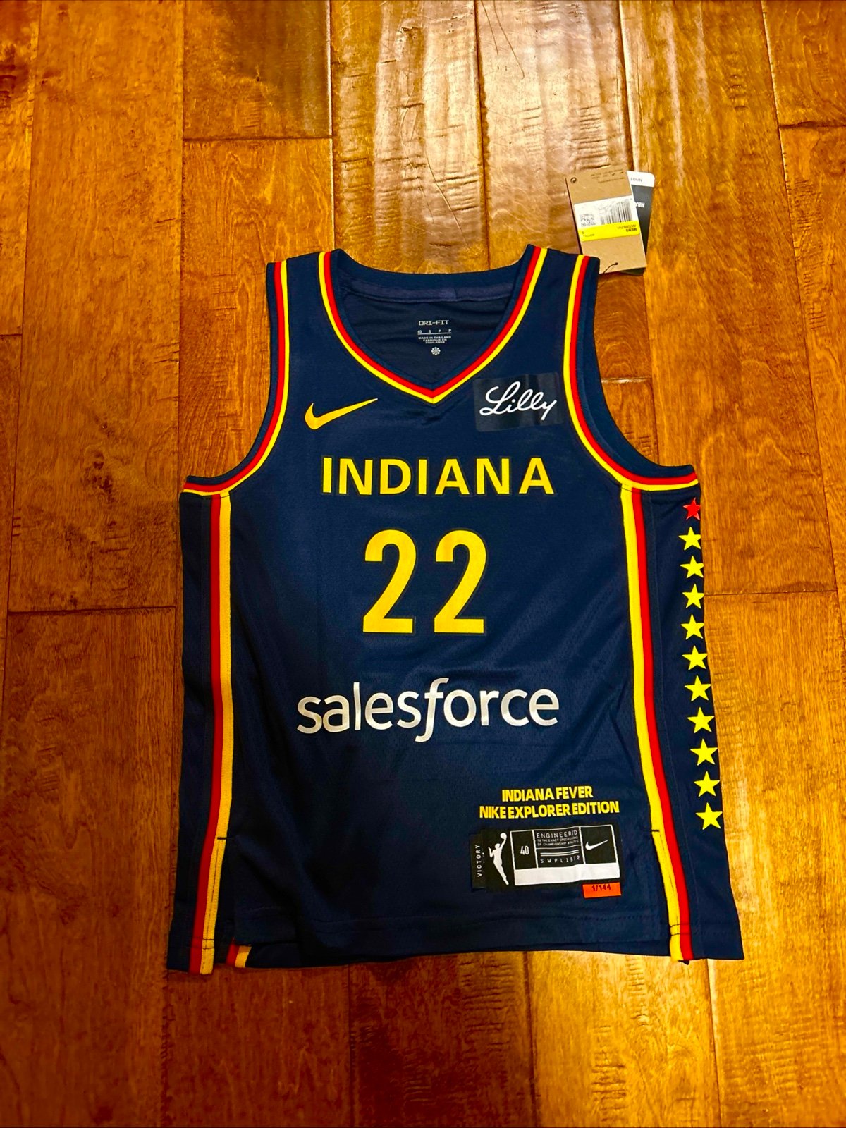 Caitlin Clark Indiana Fever Blue Jersey Youth Small