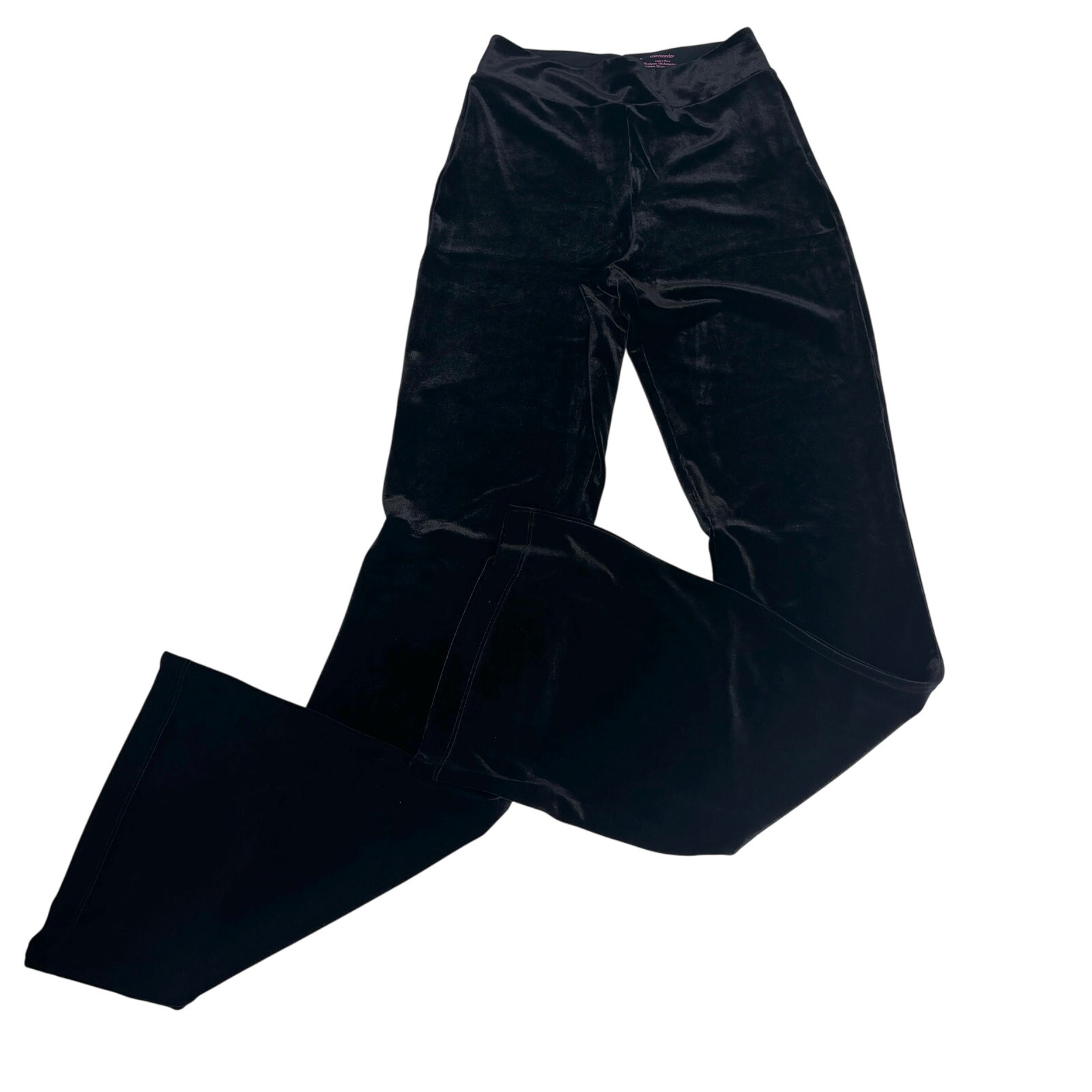 Commando Velvet Flare High Rise Leggings Black NWT M