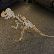 Wooden dinosaur--Rex model