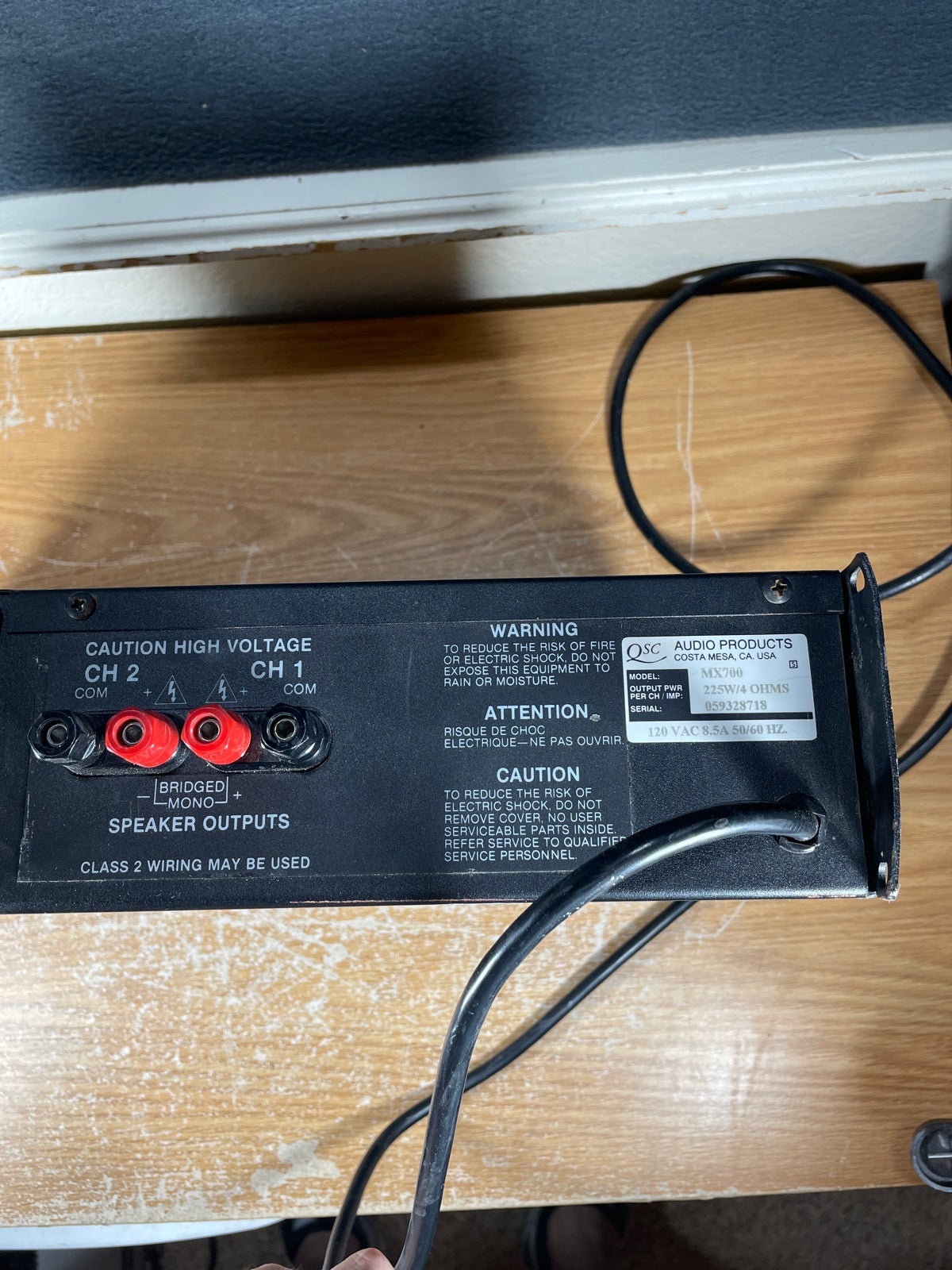 QSC shops MX700 Professional Bridgeable Stereo Power Amplifier 700w