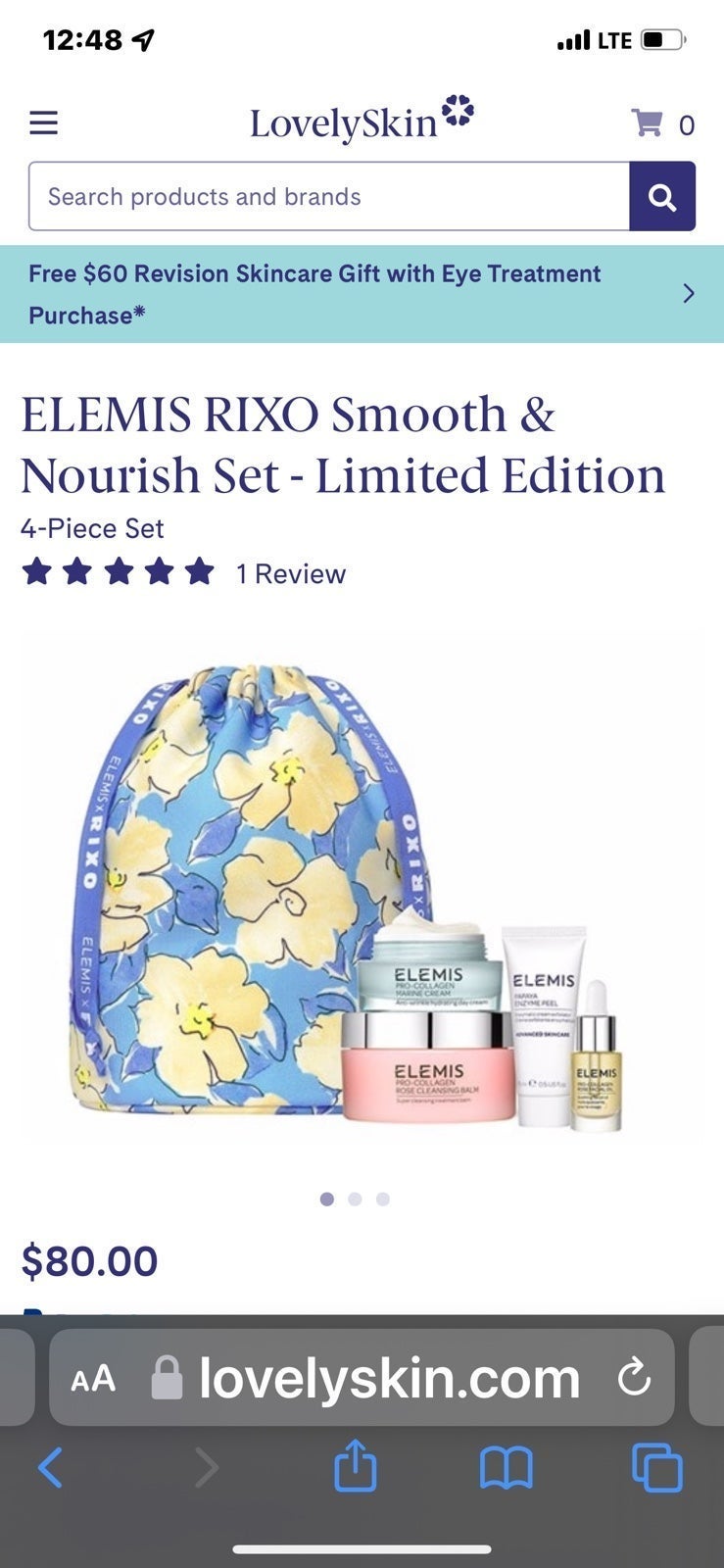 Elemis smooth and nourish set
