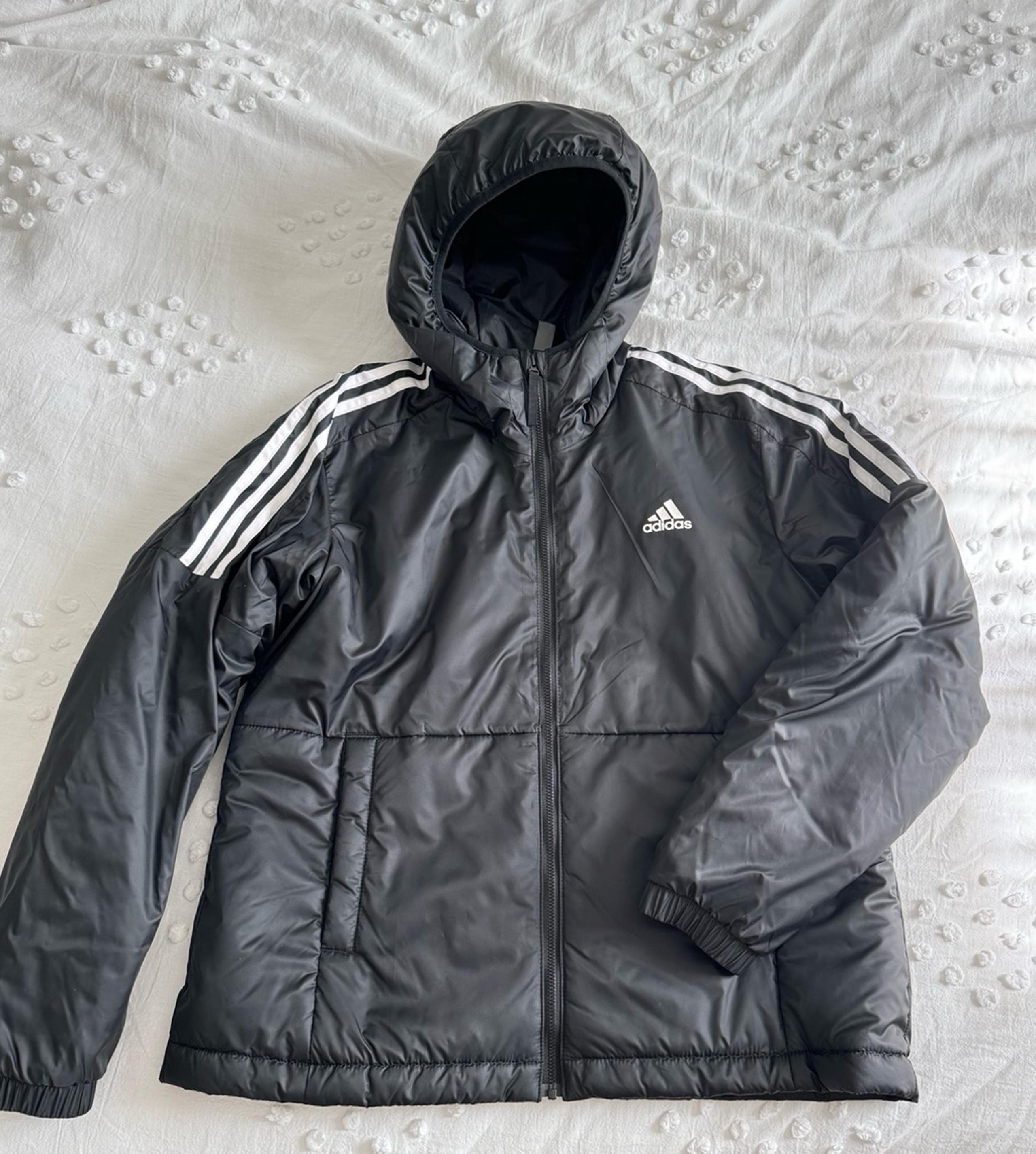 Adidas Padded Hooded Puffer Jacket in Black