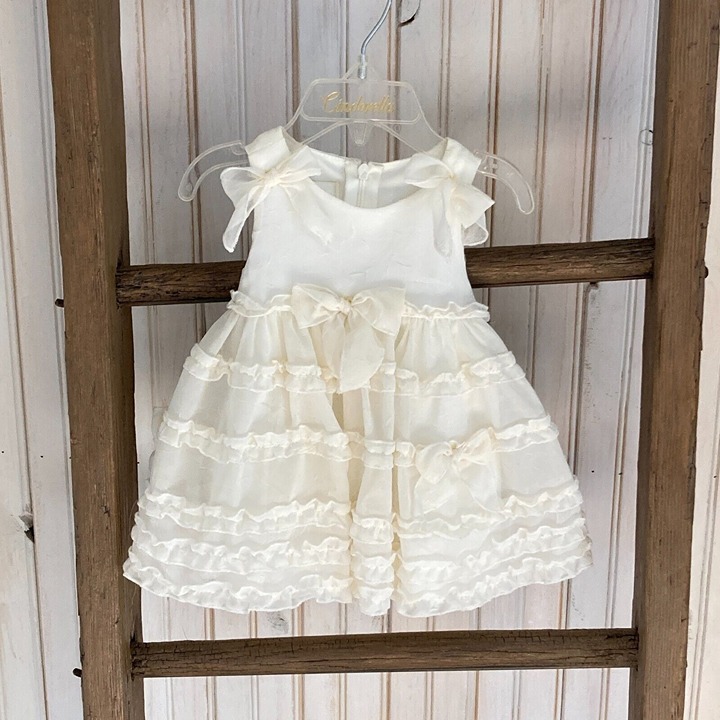Cinderella Brand Baby Dress 6 months Tags Ruffles Bows Easter Spring Summer New