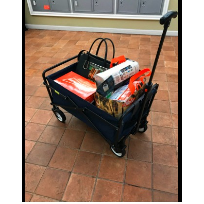 Super Lightweight Garden Wagon, Folding Utility Shopping Cart