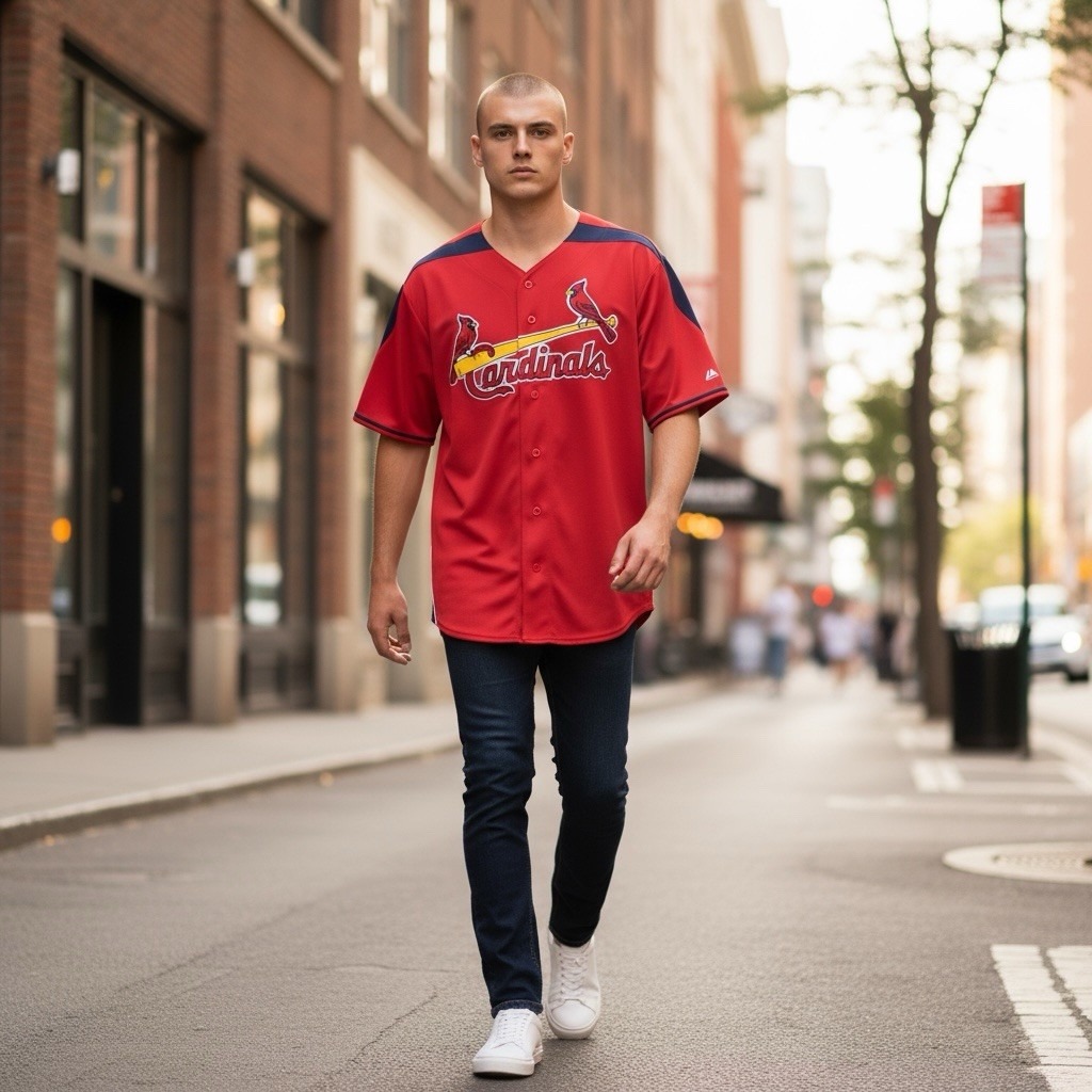 Vintage Majestic St Louis Cardinals Albert Pujols Large Jersey Stitched Letters