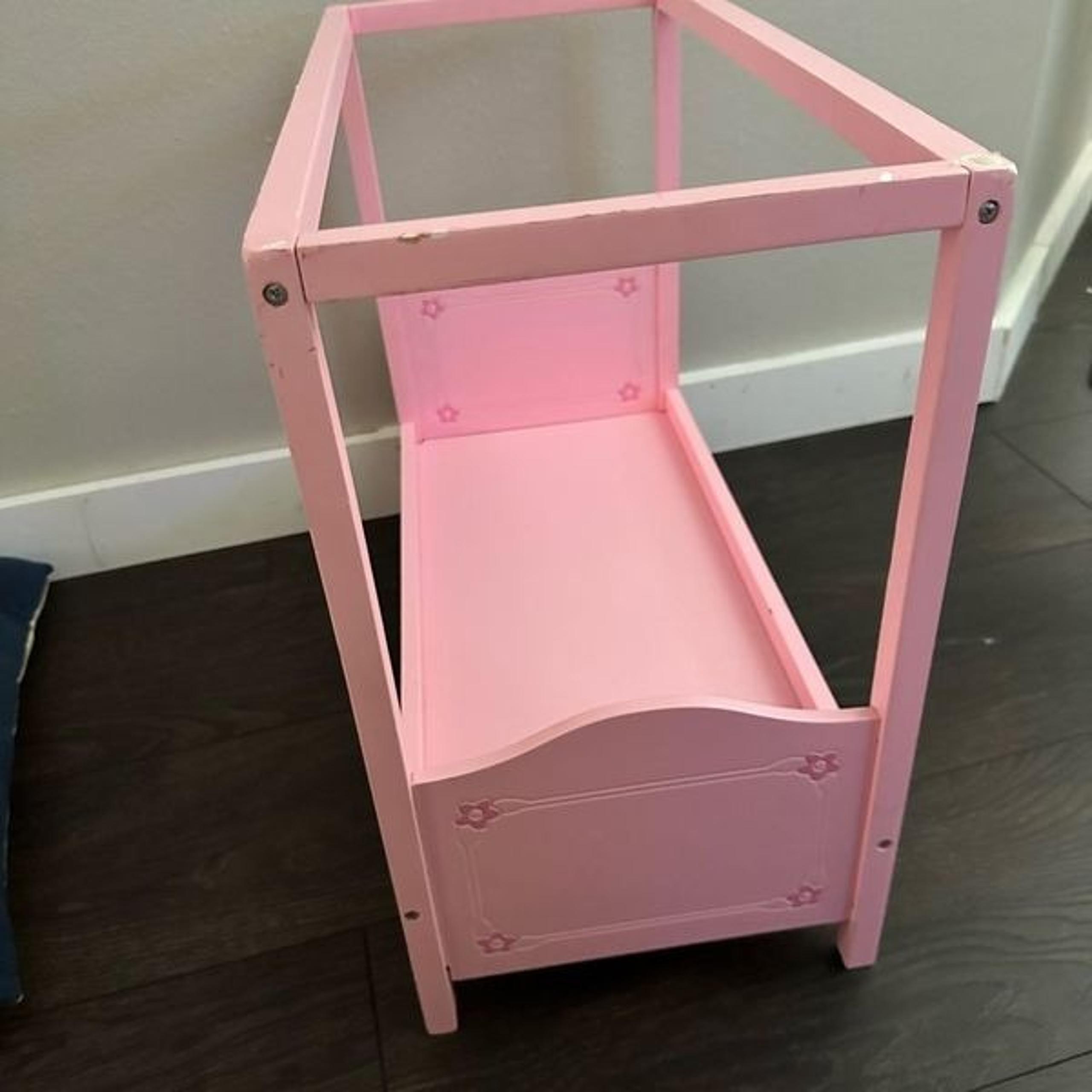 Our Generation Pink Canopy Doll Bed