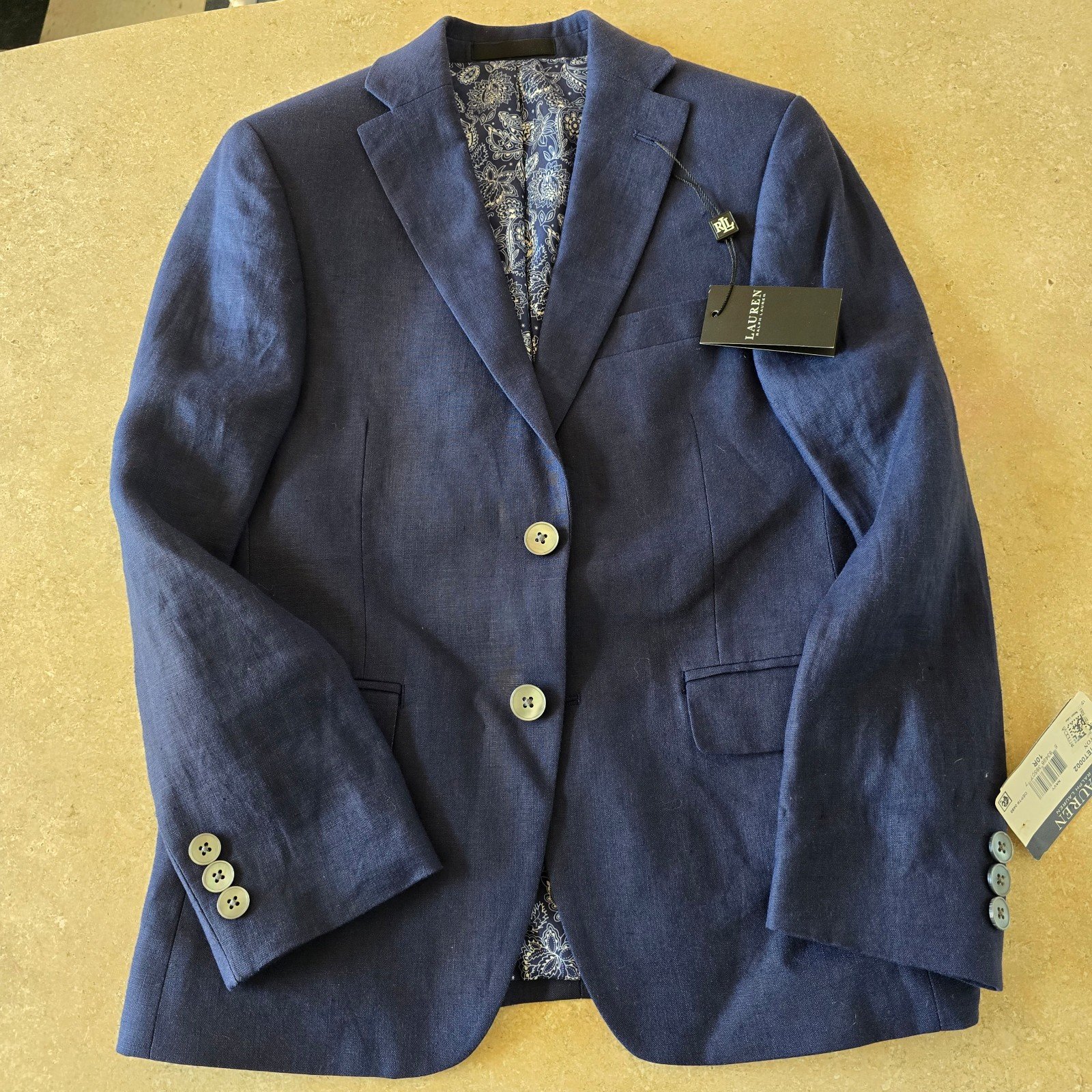 Ralph lauren 100% linen blazer sz 10 NEW