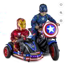 Marvel's Captain America Motorcycle and Sidecar, 12-Volt Ride-On Toy by Kid Trax