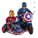 Marvel's Captain America Motorcycle and Sidecar, 12-Volt Ride-On Toy by Kid Trax
