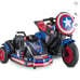 Marvel's Captain America Motorcycle and Sidecar, 12-Volt Ride-On Toy by Kid Trax