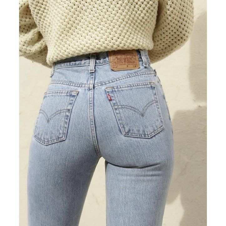 Levi's 512 Women's Light Blue Vintage Jeans Size 13 Short Slim Fit Tapered leg